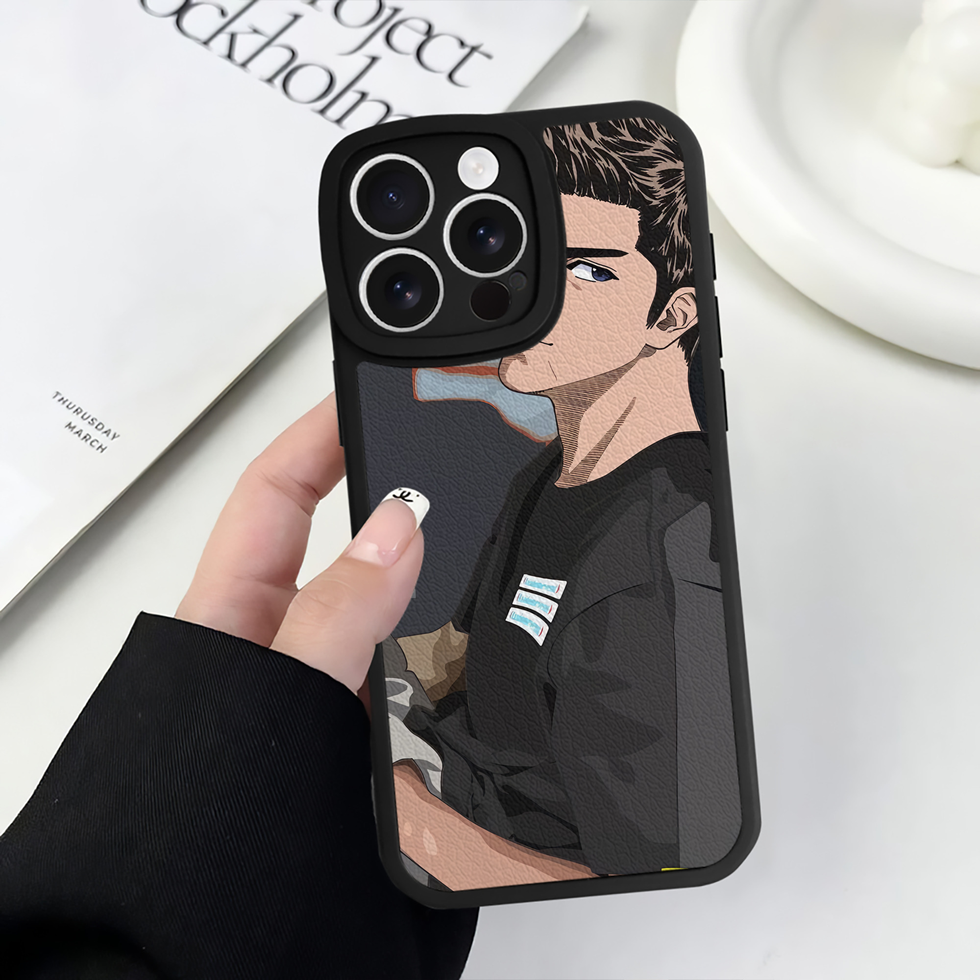 （画像用） SLAM DUNK／スラムダンク 【iPhone 16シリーズ対応】シリコンスマホケース（レザー調） 材質：シリコン